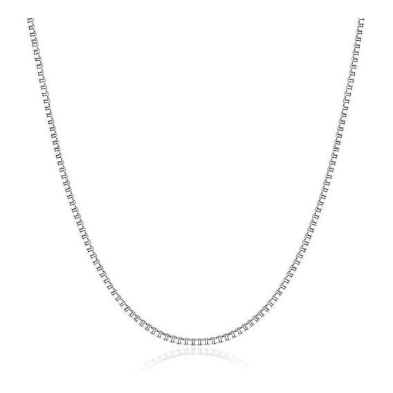 Cadena Collar Para Mujer Fabricada En Plata 925 50cmt. 0.6mm