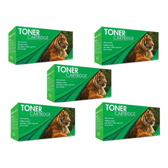 Pack 5 El Tigre Toner Generico Para Brother Tn660 