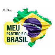 4und Adesivo Bandeira Carro Brasil Bolsonaro 20x24 Patriota
