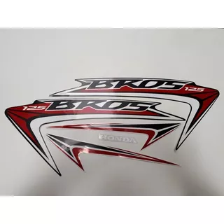 Kit Adesivo Jogo Faixa Moto Honda Bros 125 2014 Preta