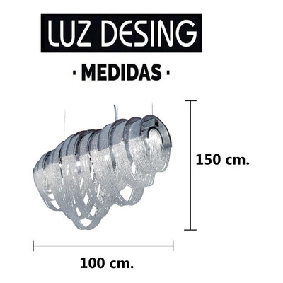 Colgante Cairel Aurora Led 80cm Excelente Diseño Luz Desing