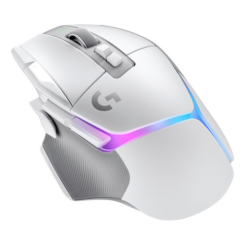 Logitech G502 X Plus, Mouse Gamer Inalámbrico Rgb / Hero 25k Color White