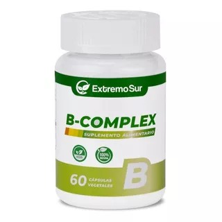 B Complex B1 B2 B3 B5 B6 B9 B12 Biotina 60 Capsulas Sabor Neutro