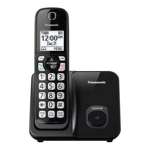 Teléfono Panasonic  KX-TGD510B inalámbrico - color negro