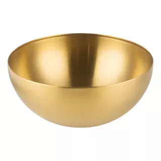 Tigela Bowl Aço Inox Dourado 15cm Bacia Multiuso Cozinha