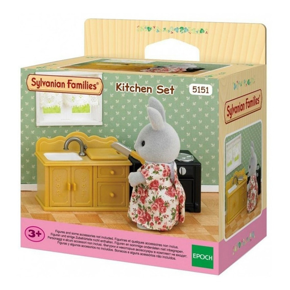 Sylvanian Families Set De Cocina Con Accesorios Juguete 