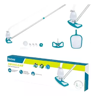 Set Kit Limpieza Mantenimiento Piscina Aquaclear P/bomba 