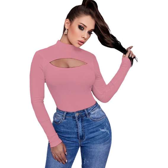 Blusa Manga Larga Sexy Para Dama De Moda Casual #verbena