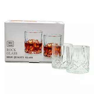 Vasos De Vidrio 315ml Para Whisky The Kitchen Color Agua