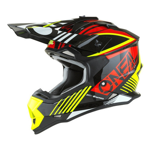 Casco Oneal 2 Srs Rush Rojo/ Amarillo Motocross Enduro Color Rojo Tamaño del casco S (55-56 cm)