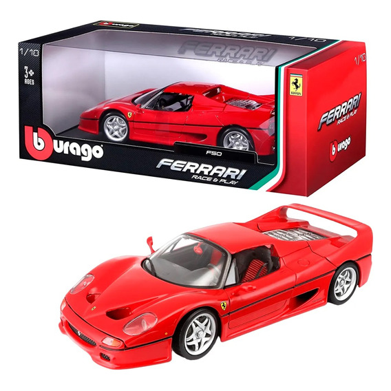 Bburago Ferrari F50 Race & Play Escala 1:18 Metal Febo