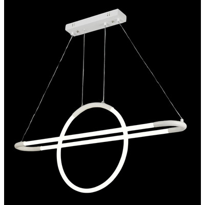 Colgante Led Moderno Blanco Diseño Mdp93 Dinamico Spl Blanco