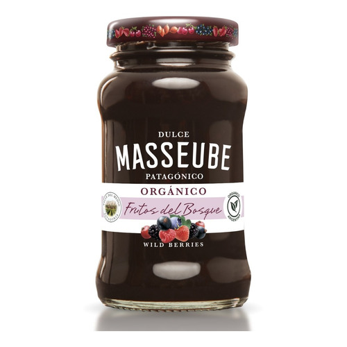 Dulce Masseube Orgánico Frutos Del Bosque 212 Gr Sin Tacc Masseube Orgánica - Frutos del bosque - Frasco - Unidad - 1 - 212 g