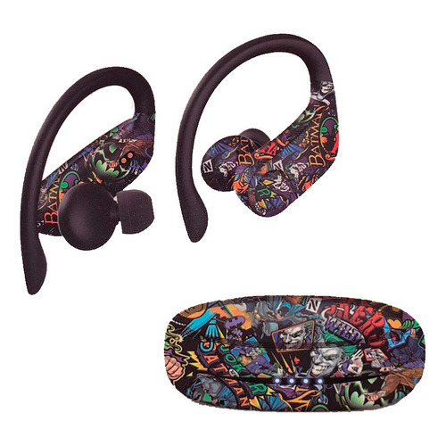 Auricular Inalambrico Bluetooth Con Microfono Bk-t520 Circui Color Graffiti