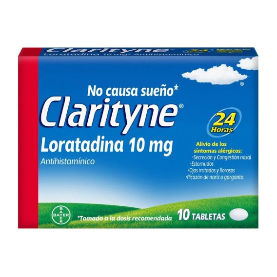 Antihistamínico Clarityne, Hasta 24h De Alivio, 10 Tabletas