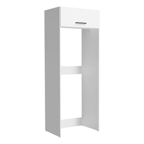 Mueble Para Refrigerador Madesa Agata 1 Puerta Basculante B Color Blanco