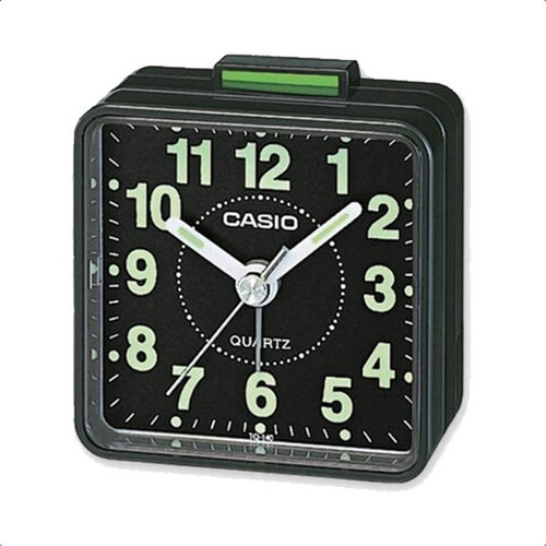 Reloj Despertador Casio Tq-140 Color Negro 1,5