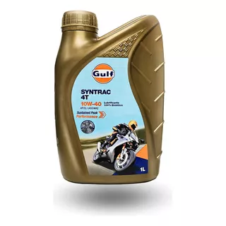 Óleo Lubrificante Moto 10w-40 Gulf Syntrac 4t Sae 10w40 1l 