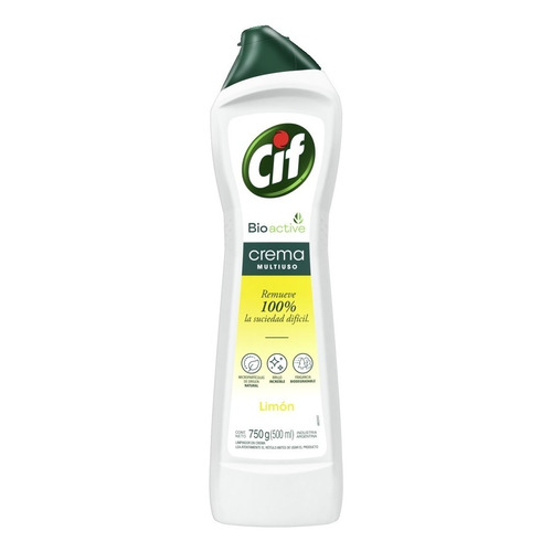 Cif Bioactive Crema Multiuso Limón 750 G