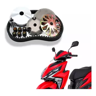 Kit Correia Polia E Rolete Honda Elite 125