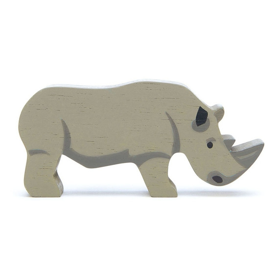 Tender Leaf Toys Rinoceronte Animal De Madera Juguete Febo