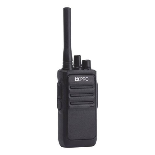 Radio Portátil Tx-320 Uhf 400-470 Mhz 16 Canales Txpro 2w Color Negro