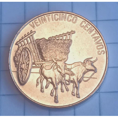 Coleccionistas, Moneda 25 Centavos Dominicano Año 1991