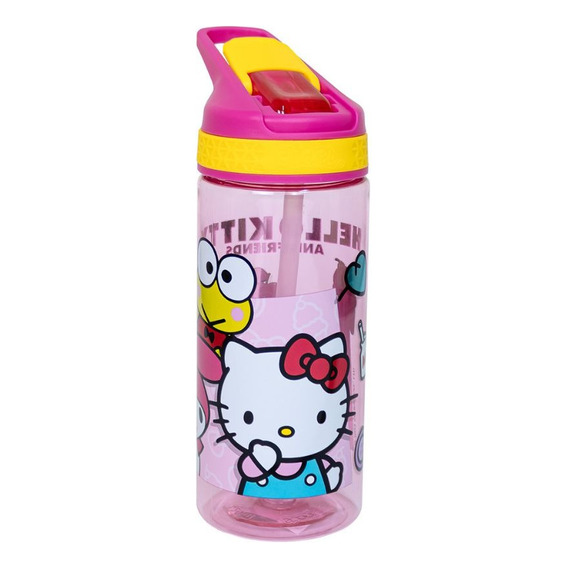 Botella Scool Pc Con Caña 450ml Hello Kitty And Friends