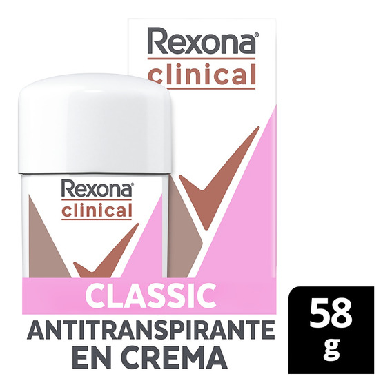 Desodorante Rexona clinical classic antitranspirante 58g