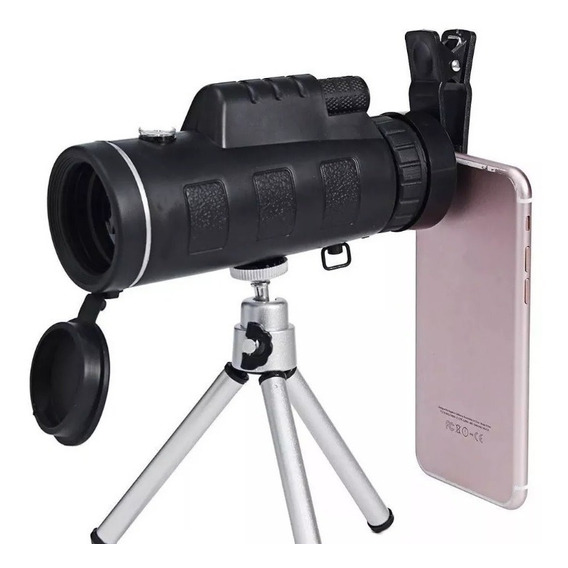 Telescopio Monocular Prismaticos + Tripode + Clip Celular