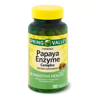 Enzimas Digestivas Enzima De Papaya 100cap Papaina Spring Va Sabor Neutro