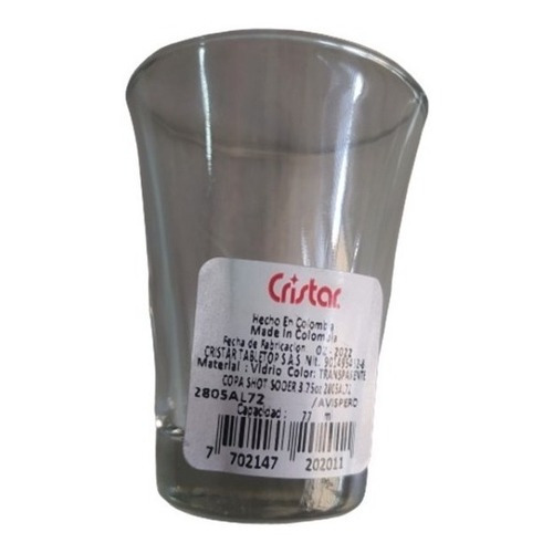 Copa Cristar Shot Sodera 3.75 Onzas 2805al72 Avispero 77ml