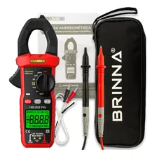 Pinza Amperometrica Digital Brinna Hb-202 Pro Capacimetro Ncv
