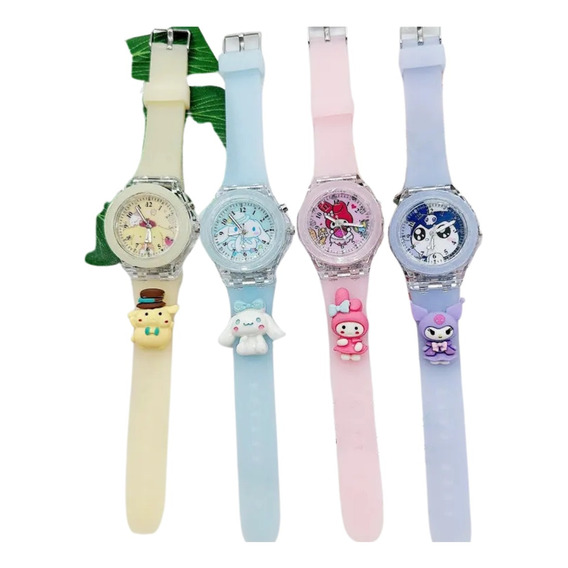 Reloj Kuromi/ Cinna/purin/ Melody Súper Hermoso 