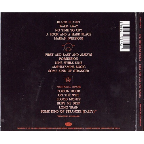 The Sisters Of Mercy First And Last And Always Cd Importado