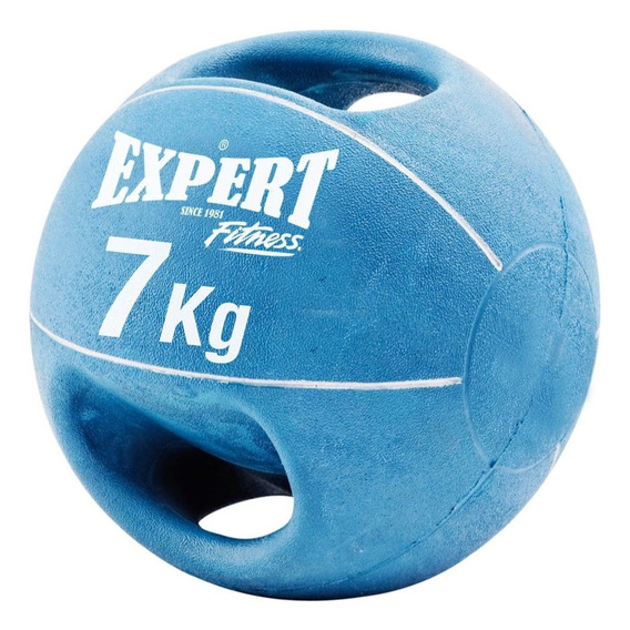 Pelota Medicinal 7k C/agarre Medicine Ball Balón Peso El Rey