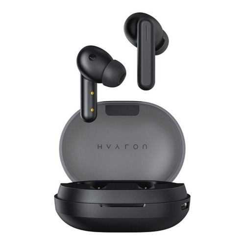 Auriculares in-ear gamer inalámbricos Haylou GT Series GT7 negro translucido con luz LED