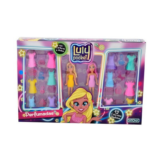 Muñecas Luly Pocket Ditoys Con Accesorios Perfumadas 2300