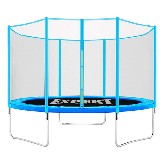 Expert Kids CME001183 Cama Elástica Con Diámetro De 1.83 m Color Del Cobertor De Resortes Azul y Lona Negra