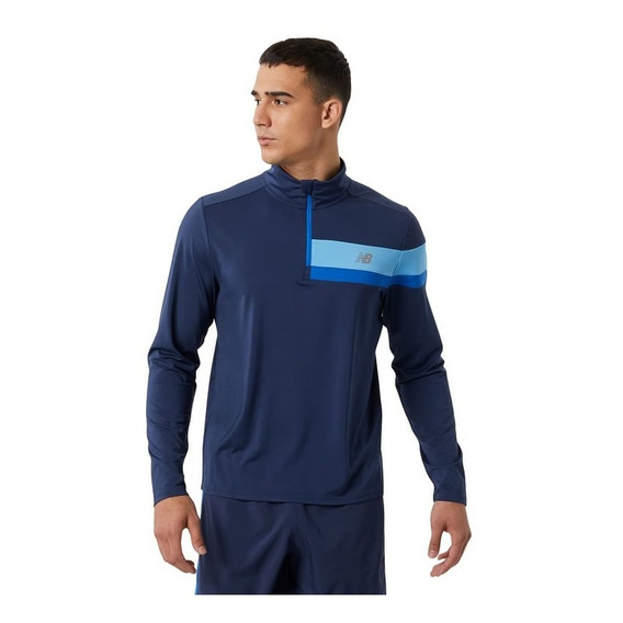 N.balance Buzo Zip De Hombre - Mt23227ngo Flex