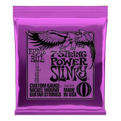 Ernie Ball 2620 Encordadura Guitarra Elec 7 Cuerdas 11-58