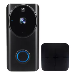 Video Portero Wifi 1080p Exterior Con Campana Alexa Google Color Negro