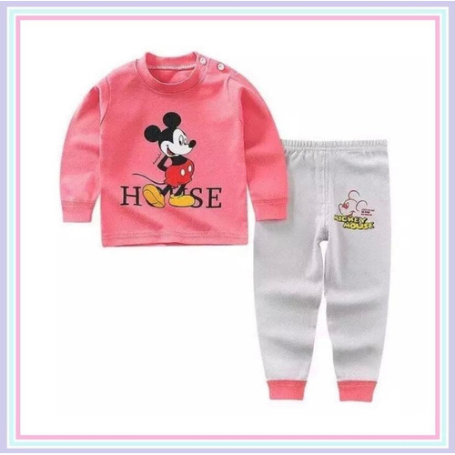 Pijamas Para Bebés De Algodón Mlarga Diseños Disney 