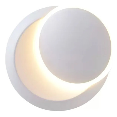Aplique Luna Led Movil Blanco Deco Diseño Luz Desing  Blanco