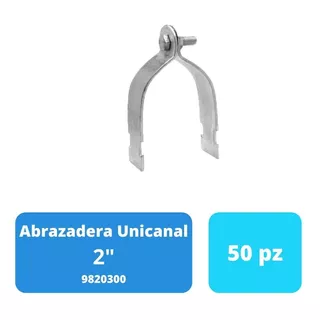 Abrazadera Unicanal 2' - 51mm  (50pz) Argos 9820300