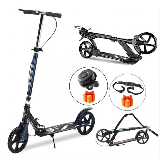 Scooter Con Freno De Mano Ajustable Plegable Jovenes Adultos