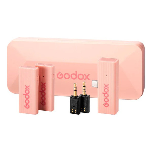 Micrófono Godox Movelink Mini Uc Inalámbrico Dual Tipo Usb-c Color Rosa