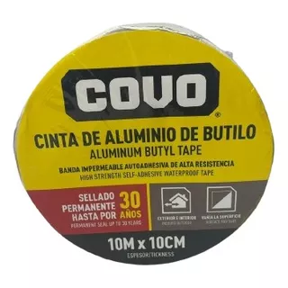 Cinta De Butilo 10mts Impermeabilizante Covo