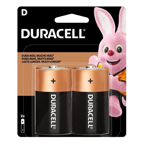 Pila Alcalina Duracell Blíster D X2 15000 Mah