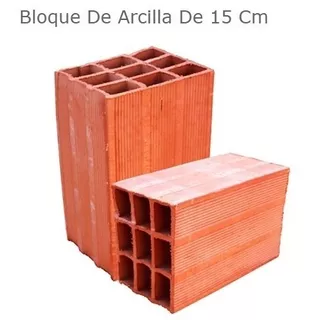 Bloques De Arcilla Rojo 15 Lote De 100 Unds